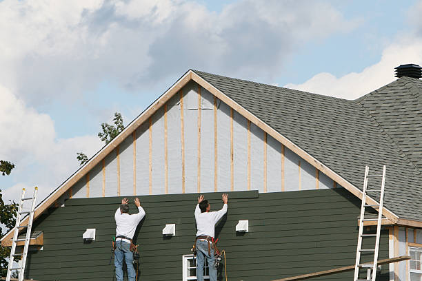 Professional Siding Replacement technician working in Rossiter, PA